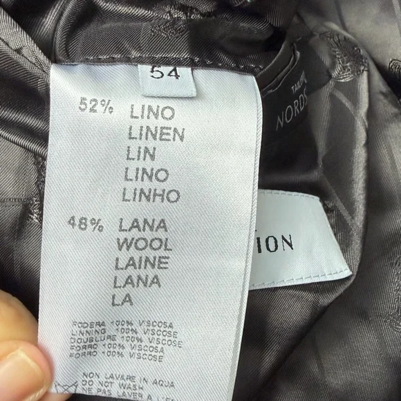 Versace Collection Linen Wool Blazer Sz 54 US 44 Gianni Versace NWT Old Money - Picture 10 of 16